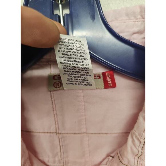 Vintage Guess Women’s Pink Shirt Medium Patchwork Short Sleeve Pastel - Picture 5 of 7